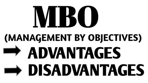 Advantages and Disadvantages of MBO ( Management By Objectives) | Hr ...