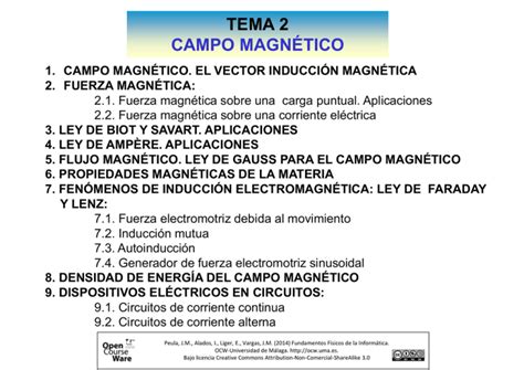 TEMA 2 CAMPO MAGNÉTICO