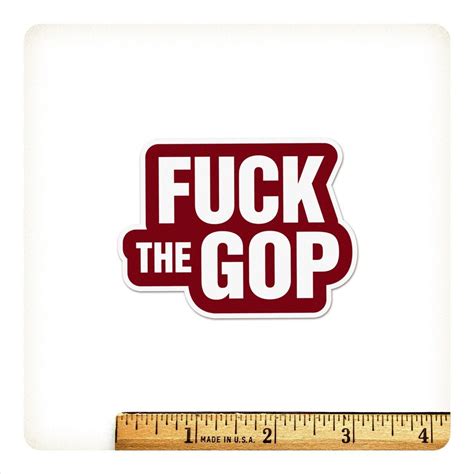 Fuck The Gop Sticker Free Shipping Anti Republican Etsy
