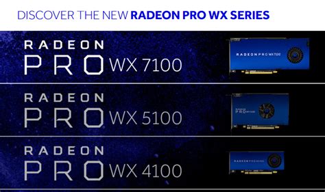 Amd Announces Availability Of Radeon Pro Wx Series Graphics Cards