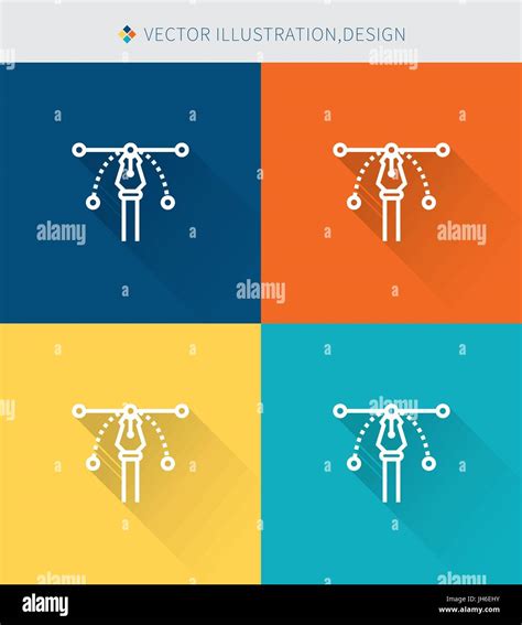 Thin Thin Line Icons Set Of Art And Creative Tool Modern Simple Style