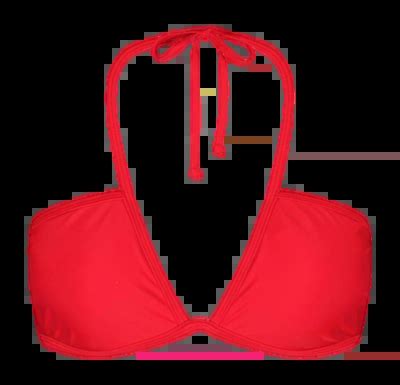 Haut De Bikini Barts Women Kelli Plunge Halter Red Equipementaventure