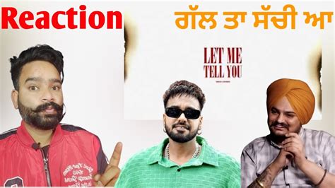 Reaction On Let Me Tell You Official Audio Mani Longia Sidhu