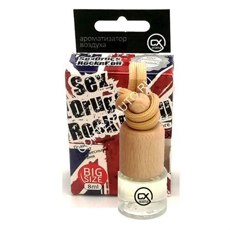 Флакон с деревянной крышкой CX SEX DRUGS ROCK n ROLL Inthes