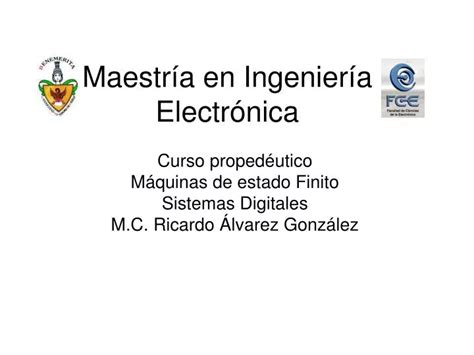 PPT Maestría en Ingeniería Electrónica PowerPoint Presentation free