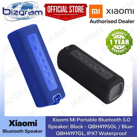 Xiaomi Mi Portable Bluetooth 5.0 Speaker: Black - QBH4195GL / Blue ...