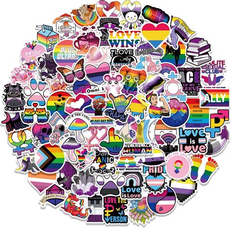 Lgbt Graffiti Sticker Set 120 Pcs Vinyl Waterproof Lgbtq