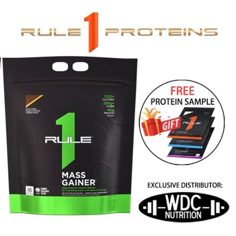 Rule 1 Mass Gainer 11lbs Mass Gainer Weight Gainer Low Sugar Susu Gym Free Sample Shopee