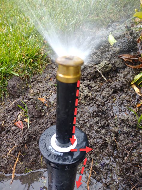 When Reducing Flow To A Sprinkler Head Water Bubbles Over Or Sprays