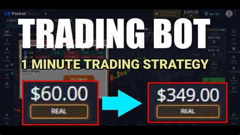 Pocket Option Bot 1 Minute Trading Strategy 60 To 349 Best Binary Options Bot Youtube