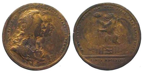 Niederlande Medaillen Holland Coronation Token Willem Iv Of