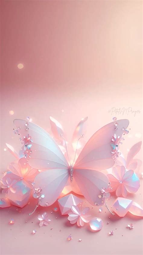 Glittery butterfly wallpaper | Butterfly pink aesthetic, Butterfly