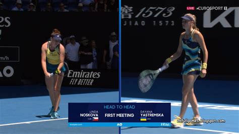 TENNIS WTA Australian Open 2024 QF Linda Noskova Vs Dayana