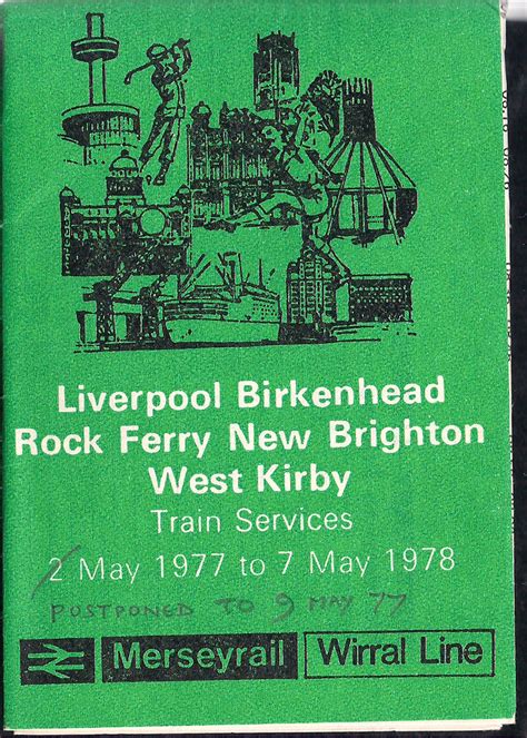 Merseyrail Wirral Line Timetable From 2nd May 1977 to 7th … | Flickr