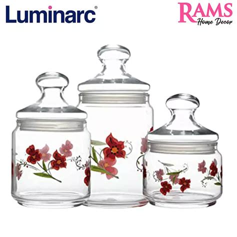 Buy Luminarc Luminarc 3 Pcs Jar Set Anthia Online ZALORA Malaysia