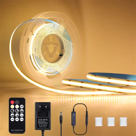 Lamomo LED Strip 2M Warmweiss 12V Dimmbar Neon LED Streifen