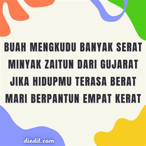 144 Pantun 4 Kerat Untuk Anak Sekolah Muda Mudi Dll