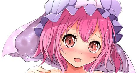 Touhou Project Yuyuko Hyper Cute Bikini Badges Render ORS Anime Renders Ero Mode