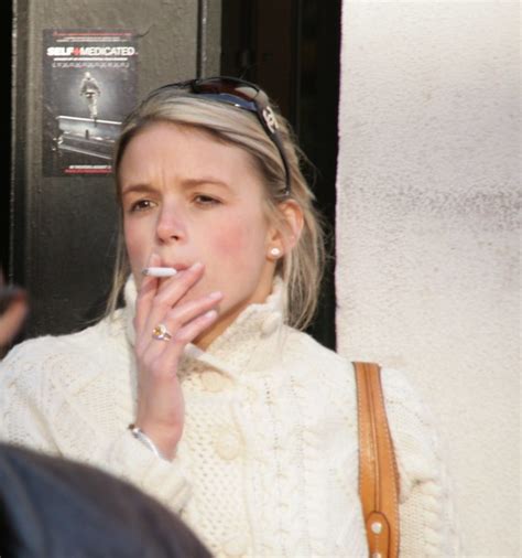 Blond Woman Smoking Cigarette A Photo On Flickriver