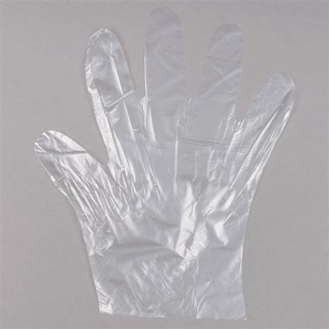 Choice Disposable Poly Gloves Medium For Food Service Pack