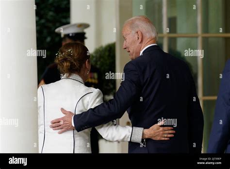 Us President Joe Biden Walks With Beatriz Guti Rrez Mueller De L—pez