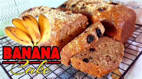 Saba Banana Cake Kawali Oven Youtube