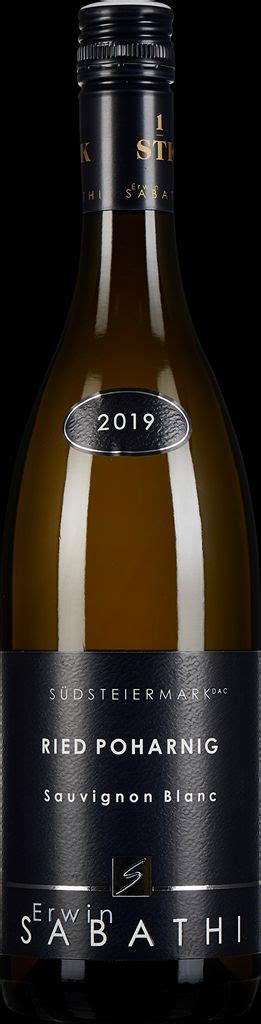 2019 Erwin Sabathi Sauvignon Blanc Ried Poharnig Austria Styria