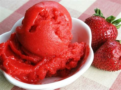 Sorbet à la fraise au Thermomix Cookomix