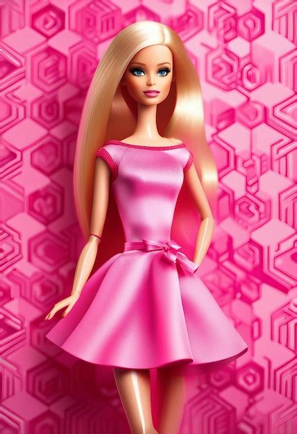 Premium AI Image Generative AI Doll With Blonde Hair Barbie Doll