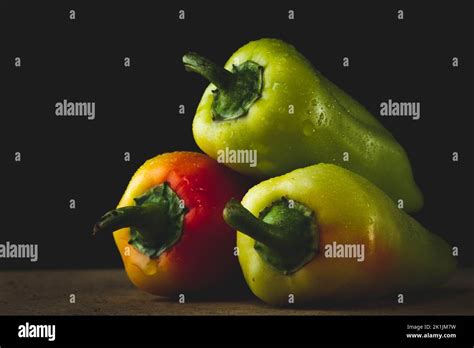 Hot Jalapeno Peppers Mexican Food Red And Green Pepper Close Up Burning Food Stock Photo Alamy