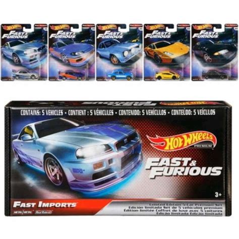 Promo HOT WHEELS PREMIUM FAST FURIOUS FAST BOX SET LUTOFIA Diskon