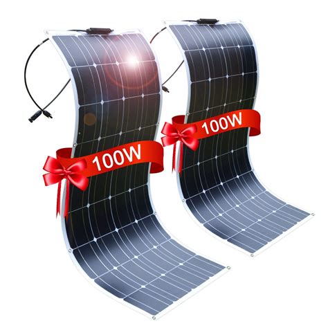 DOKIO 2 X 100 W Solar Panel Flexible Mono 200 W 12 V Solar Module