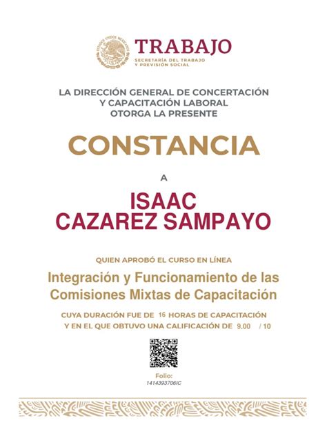 Isaac Cazarez Sampayo Integración Y Funcionamiento De Las Comisiones