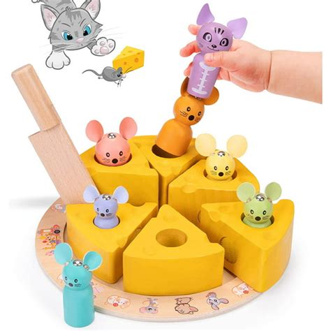 Wooden Toys for Baby 12 Months , Toddler Montessori Toys for 1 2 3 ...