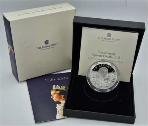 Grossbritannien Silber Oz Pfund Queen Elizabeth Ii Pp Memorial