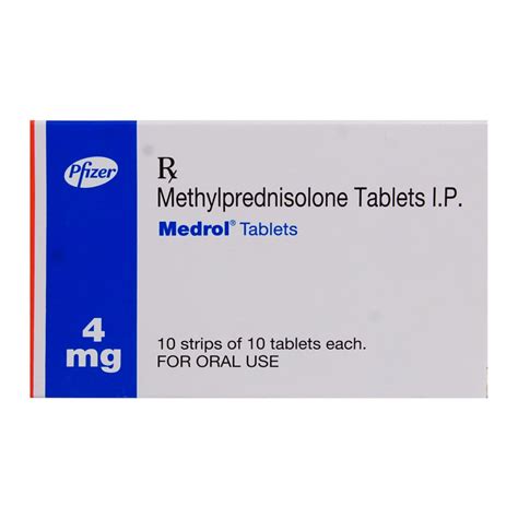 Medrol 4 mg Tablet 10's Price, Uses, Side Effects, Composition - Apollo ...