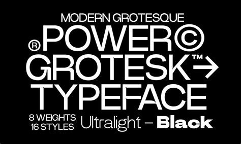 Power Grotesk Typeface Free Font Behance