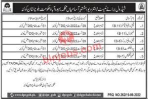 Population Welfare Department Balochistan Test Interview