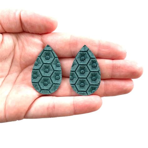 New Tiny Small Nude Blush Beehive Leather Teardrop Shapes Etsy