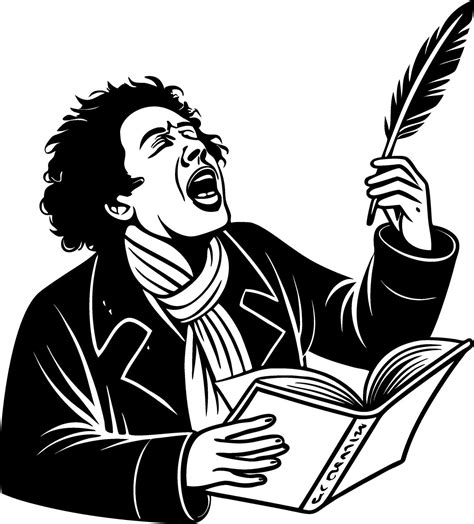Creative Writer Expressing Passion with Open Book and Quill Penic