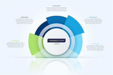 Premium Vector Five Option Circle Infographic Design Template Vector