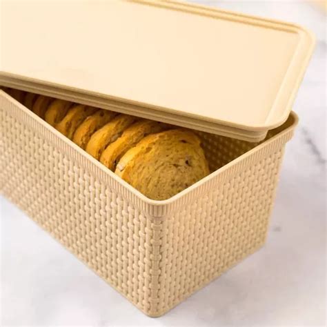 Estante para tostadas con tapa de plástico rasgado color nude MercadoLibre