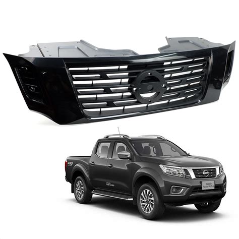 Front Bumper Grille Limited Black Edition Black Fits Nissan Np300