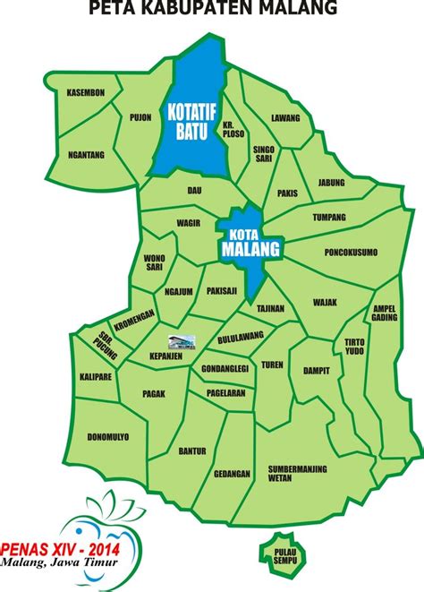 Download Peta Kabupaten Malang Png