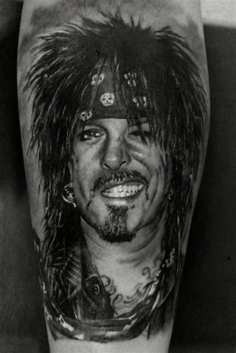 Portrait Tattoo Art Tattoo Nikki Sixx Motley Crue Tattoo Artists