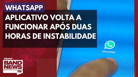 WhatsApp volta a funcionar após duas horas de instabilidade YouTube