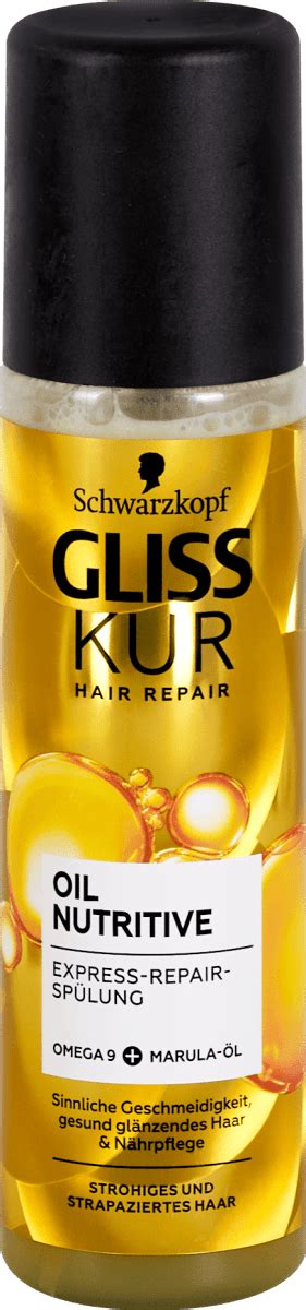 Schwarzkopf Gliss Kur Hair Repair Express Repair Sp Lung Oil Nutritive