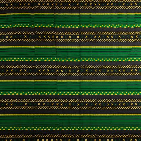 Premium Photo A Close Up Of A Green And Yellow Striped Fabric