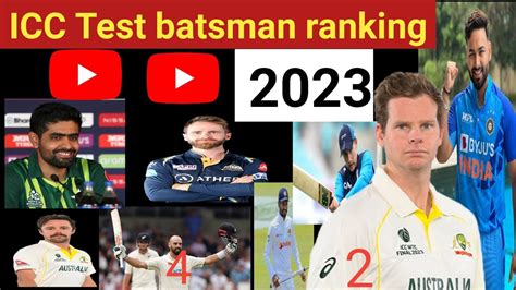 ICC Test Ranking Batsman 2023 Top 10 Test Batsman In The World ICC