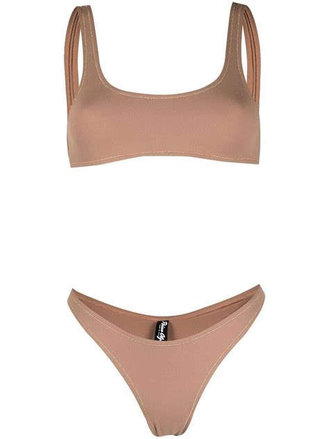 REINA OLGA Rocky Jersey Bikini Brown Editorialist